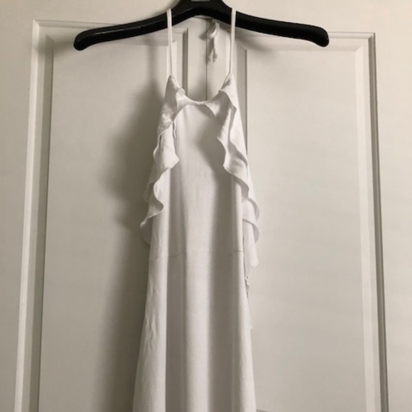 SOLD - NWT ASOS Maternity Ruffle Open Back Midi - Picture 5 of 8